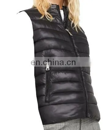 Chinese Manufacturer 100% Polyester Casual Women Padding Vest photo-3