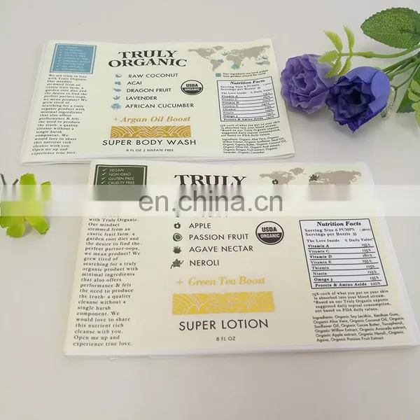 Customized Colorful Printing Adhesive PVC Sticker Organic Vegetables Packaging Label photo-4