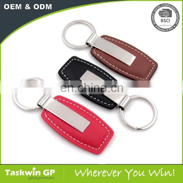 Good Quality Promotional Custom Leather Keychain and Metal Keyring photo-6
