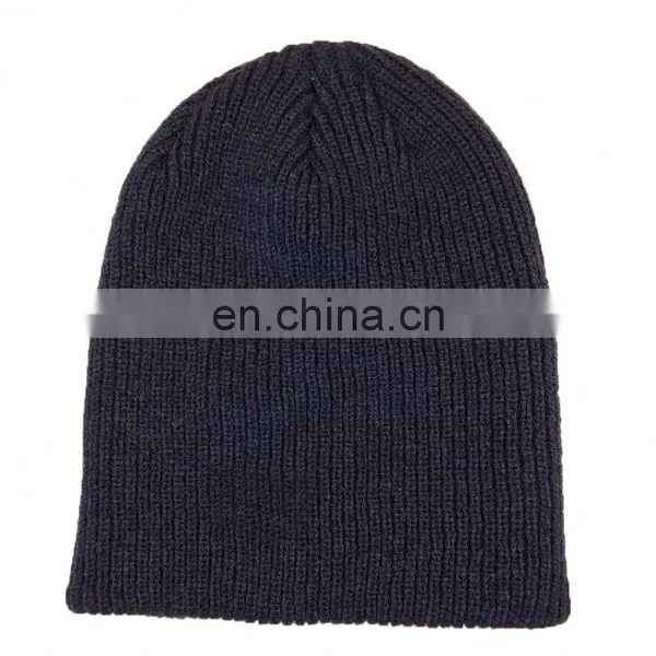 Fisherman Custom Slouchy Blank Knitted Beanie Cap, Norway Outdoor Running Snow Woven Strip Long Beanie photo-3