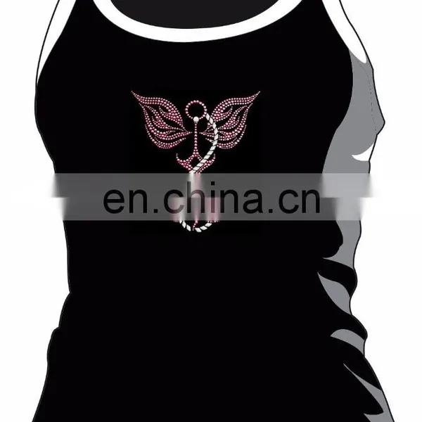 New Design Anchor Pattern Hot Fix Rhinestone Transfer Motif for Clothing photo-2
