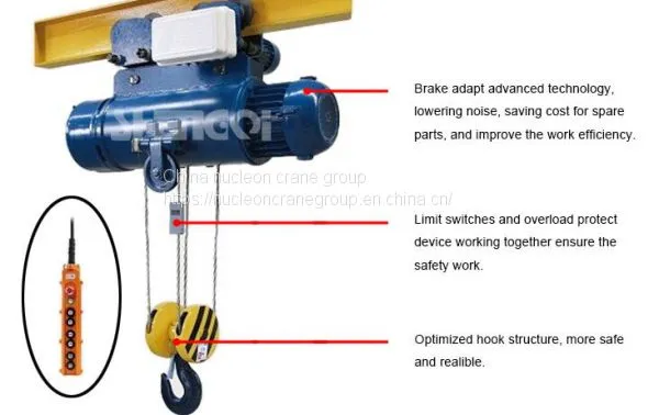 Low Headroom Electric Wire Rope Hoist photo-5