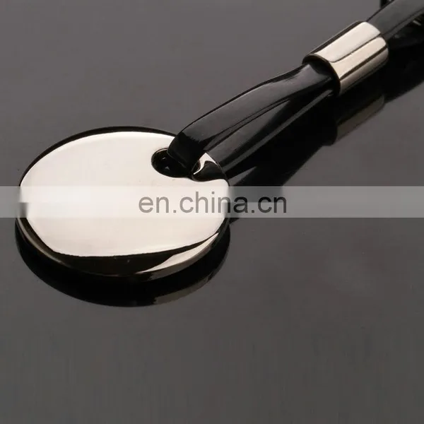Promotional Gift Metal Custom Rubber Keychains With Round Plate photo-3