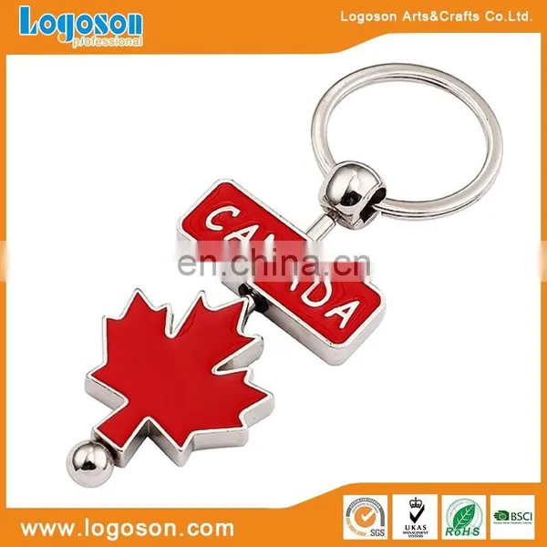 High Quality Hot Sales Souvenir Gifts Canadian Flag Keychain photo-4