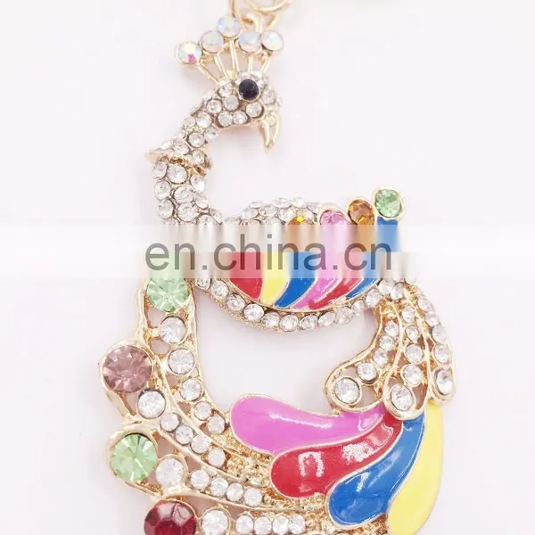 Colorful Flower Keychain Rainbow Charm Pendant Key Chain Key Holder Jewelry For Women photo-2