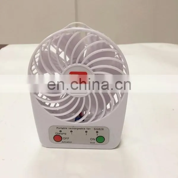 Rechargeable Small Electric Plastic Fashion Usb Desk Fan photo-6