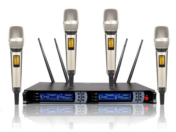 Wireless 4 Handheld/Conference/ Clip-on Microphones For Conference Room photo-3