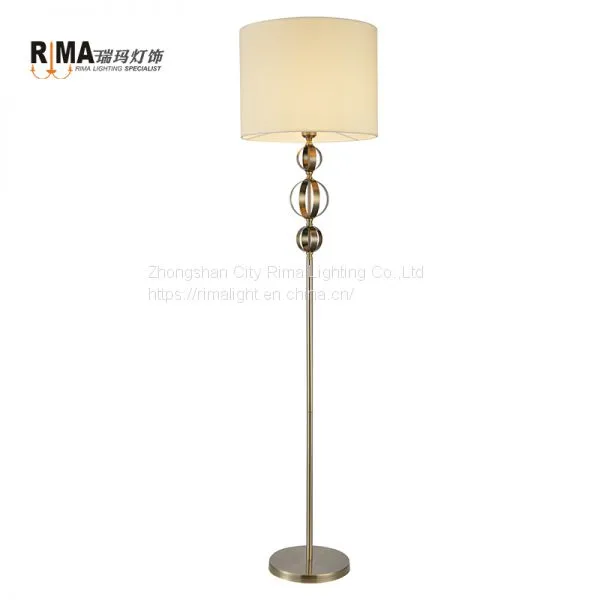 RIMA Lighting Latest Modern Floor Lamp Elegant Lighting Brass Fixture for Bedroom, Foyer, Living Room