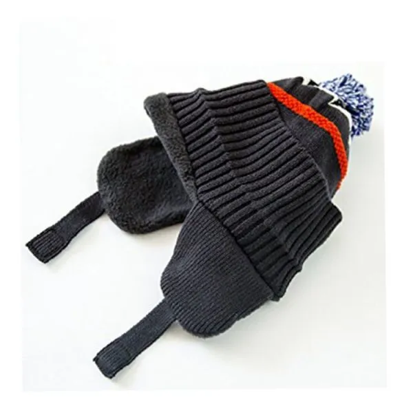 Item Code: JY-HA-025 Key Word: Ear Flap Hat Size: 16x20+25cm Material: 100% Acrylic/ Cotton/ Polyester Color: Any Color You Request Description: Hat Supplier Custom Earflap Cap Winter Ear Flap Beanie Kid Hat With Two Strings MOQ: 100PCS Brand: Joy Fashio photo-4
