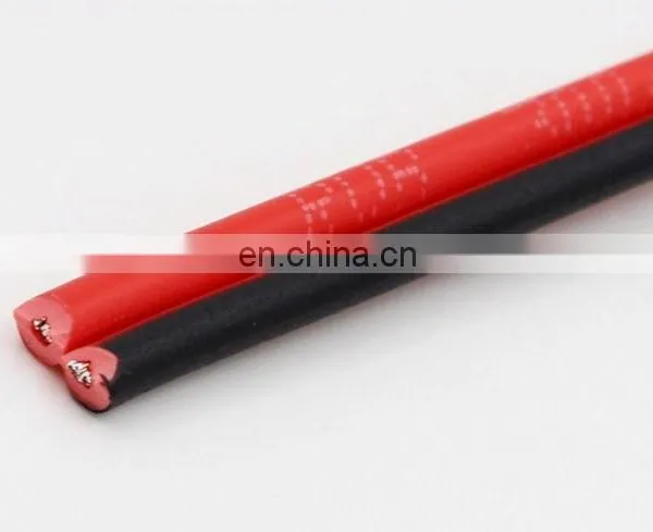 Twin Flat Wire Flexible White Black Red Color Speaker Cable photo-5