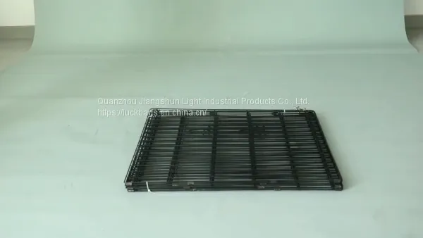 Chain Button Homes for Pets Folding Metal Carriers Cage Dog Metal Pet for Sale photo-4