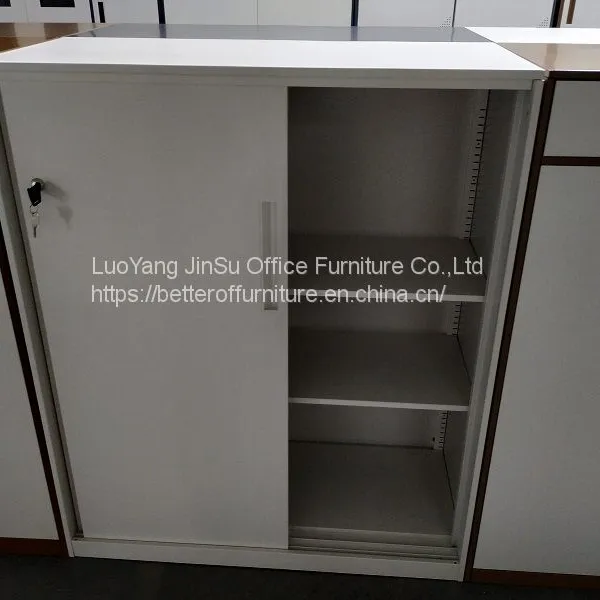 Sliding Steel Door A4 F4 Letter Legal File Storage Cabinet Gray/brown Color Available photo-2
