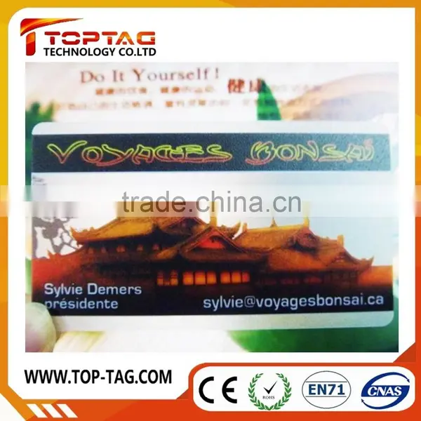 High Quality Printing Silver PVC Transparent Business Card photo-3