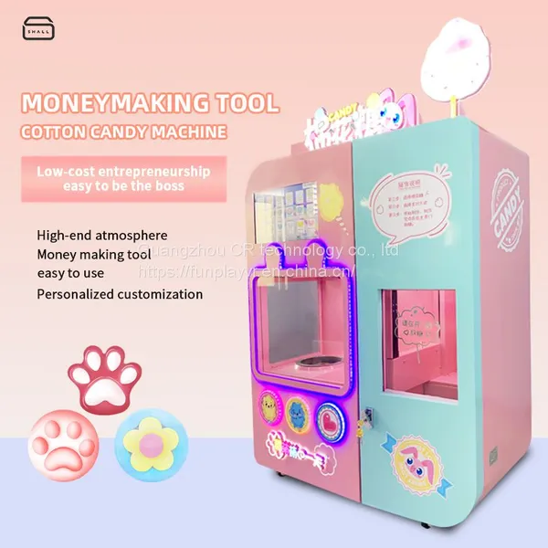 2021 New Arrival New Design Automatic Cotton Floss Candy Machine Factory Direct for Sell Earn Money Machine Vending Machine photo-2