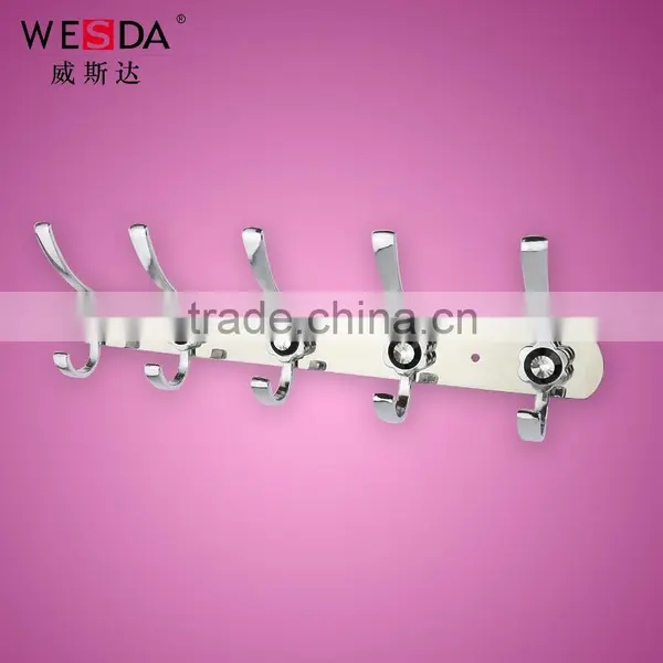 Decorative Stainless Steel Clothes Hook With Black Diamond(303) photo-2