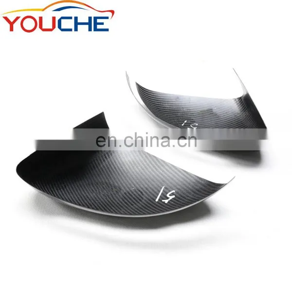 Matt Black Dry Carbon Fiber Mirror Cover for Mercedes GLC Class W253 S Class W222 C Class W205 E Class W213 W238 photo-4