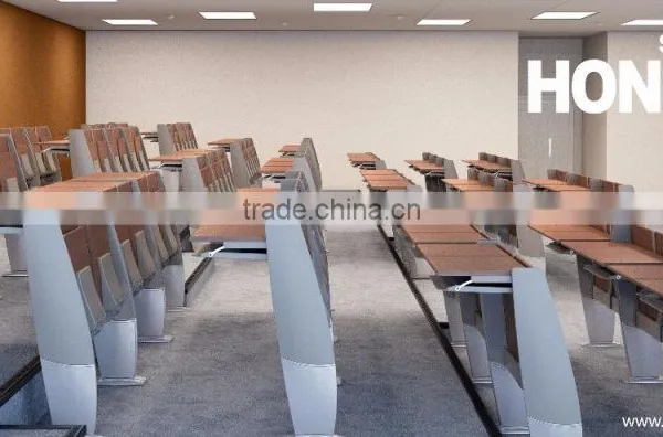 Aluminium Alloy Leg Patented Folding School Desks and Chairs for University TC-982-E photo-6