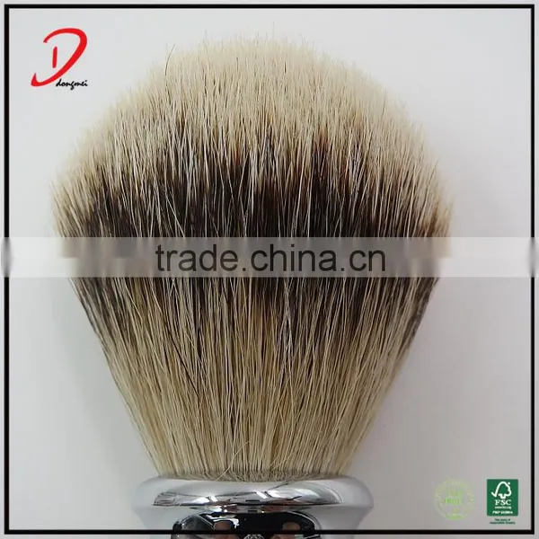 2016 High Quality Metal Handle Shaving Brush,customized Badger Hair Knots Shaving Brush photo-3