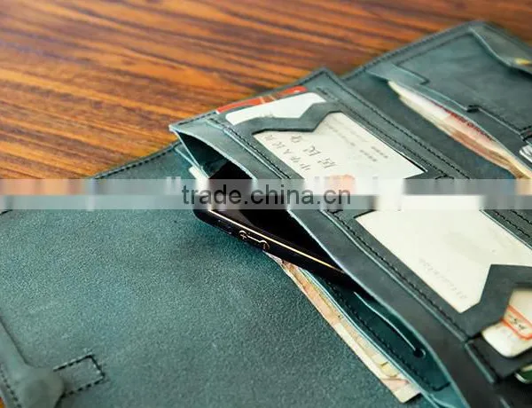 New Designer Hand-made Cowhide Leather Wallet Retro Couples Wallet Unisex Wallet Purse photo-4
