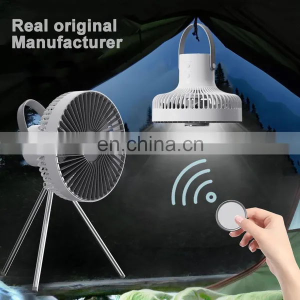 New Arrivals 2022 Desktop Fan,portable Rechargeable Usb Tripod Fan With Remote Control,mini Ceiling Outdoor Camping Light Fans