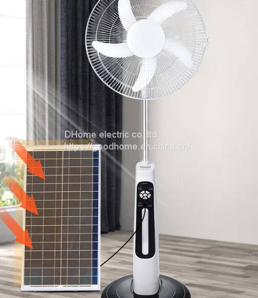 16 Inch Rechargeable Solar Floor Fan Large Capacity Battery With Lighting Mobile Phone Charging Emergency Standing Fan（Wechat:13510231336） photo-2