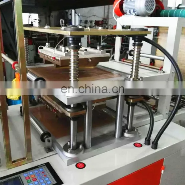 Fully Automatic High Speed Double Layers PE LDPE HDPE Plastic Gloves Making Machine photo-3