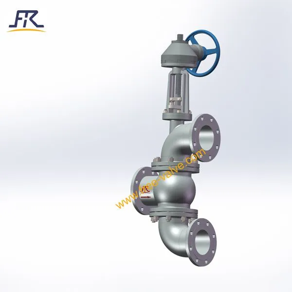 Worm Gear Three-Way Slurry Valve photo-3