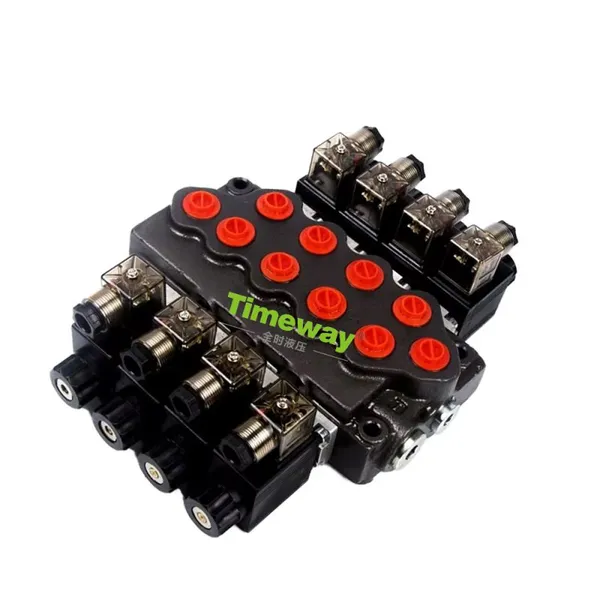 Hydraulic Parts High Working Pressure SD5 Electric Hydraulic 4 Lever Solenoid Control Valve 1 Year Warranty photo-2