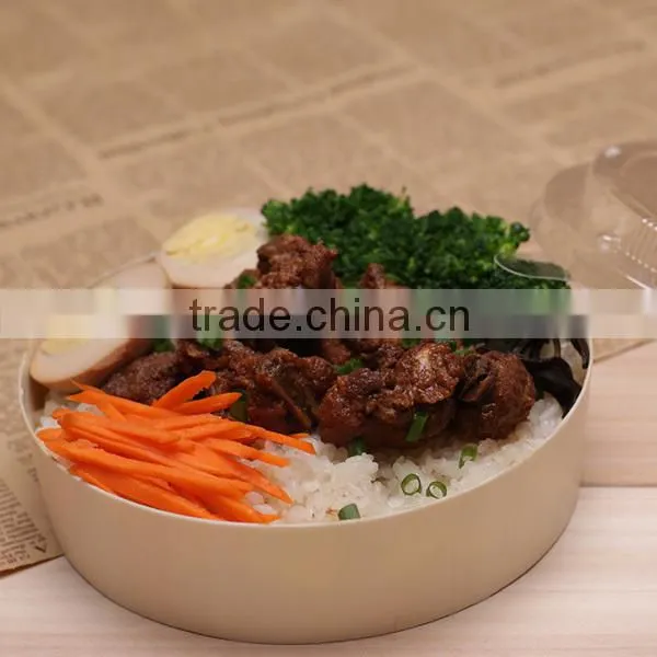 Natural Wooden Bark Box Wood Fast Food Box photo-2