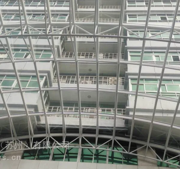 Hangzhou, Zhejiang Atrium Glass Skylight Canopy, Customization and Construction of 6+6 Safety Glass Grid Structure Atrium Glass Roof photo-3