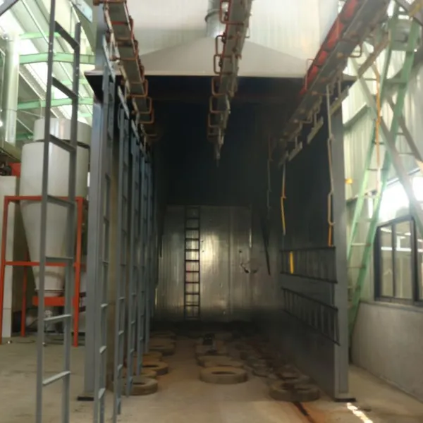 Industrial Powder Coating Line Mechanical Parts Electrostatic Spraying Equipment