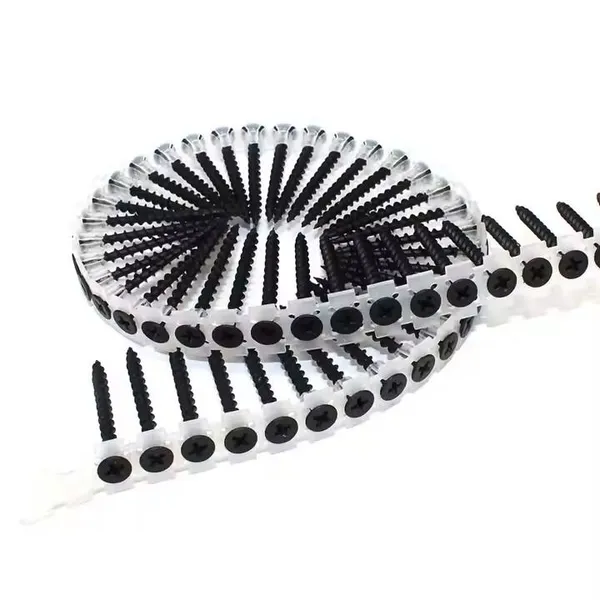 Cheap Price Auto-feed Screws for Drywall, Fine Thread, Black Phosphate, Plastic Strip, 25mm 35mm 40mm, Compatible With Screw Guns photo-5