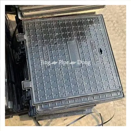 Jingdong Factory En124 Locksystem Ductile Iron Customized Logo C250 D400 Manhole Cover Roadway Safety Black Durable Road Barrier photo-3