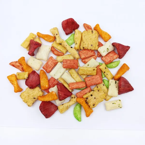 Crunchy Assorted Japanese Style Rice Cracker Mix Multiple Shapes and Colors for Wholesale Snack Distributors photo-5