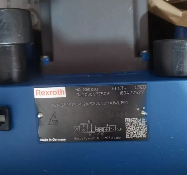 R901230123 2WRCE50S1100R‑2X/SG24K31/A1WL15M Closed-loop control, with fast response speed