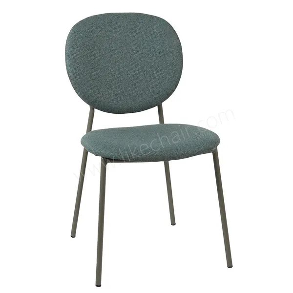 Direktverkauf ab Werk: Moderne Stoff-PU/Leder-Esszimmerstühle mit Metallbeinen.