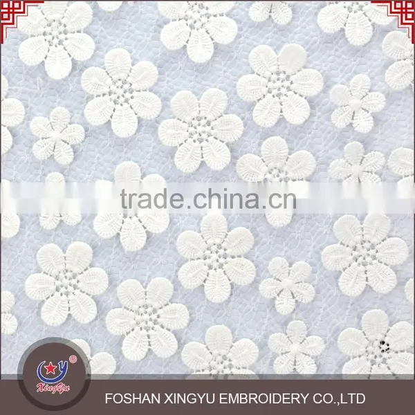 Hot Sale Fashionable Smooth and Lighting Embroidery Chiffon Transparent Lace Mesh Fabric photo-2