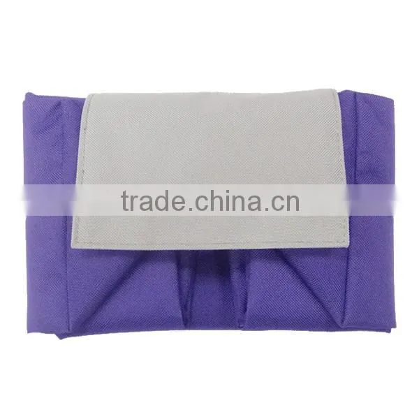 Purple Polyester Folding / Foldable Shopping Bag photo-6