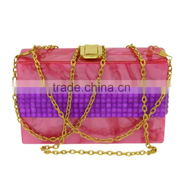 2015 Acrylic Display Box Clutch Frame Lady Evening Bag photo-2
