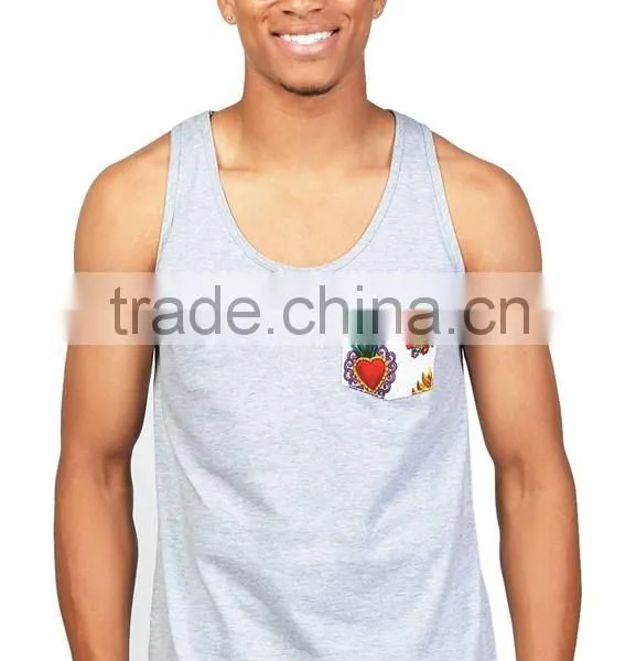 Custom Printed Pocket Tank Top photo-2