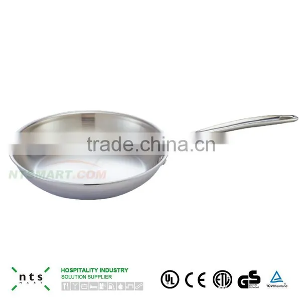 Compound Steel Slant Sided Frying Pang With Steel Handle photo-3