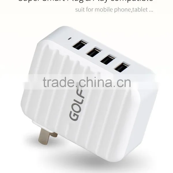 GOLF Original GF-DC56401 4USB 6A Output Fast Charging Smart Travel Charger photo-2