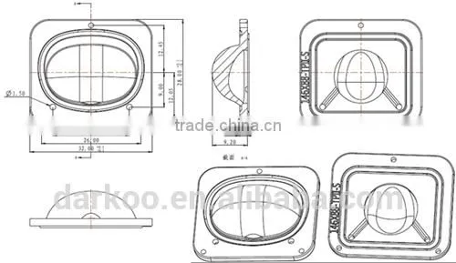 5050 Type 2 Silicon Focus Streetlight Lens DK24-146*88-TP-II-S photo-2
