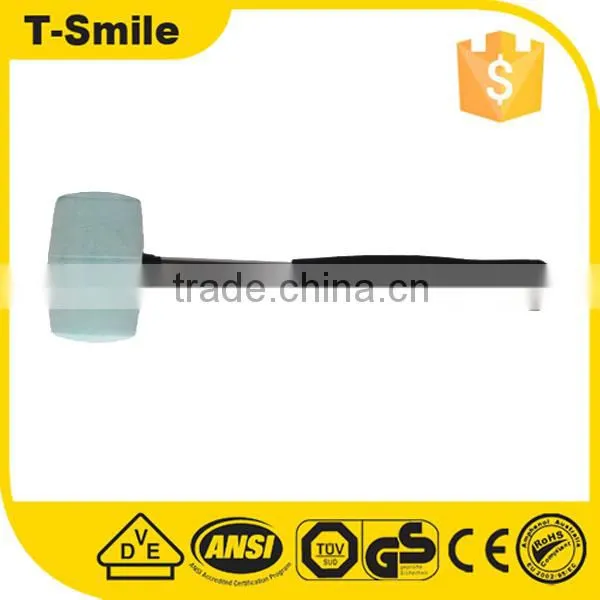 Household rubber mallet hammer with Fiberglass handle