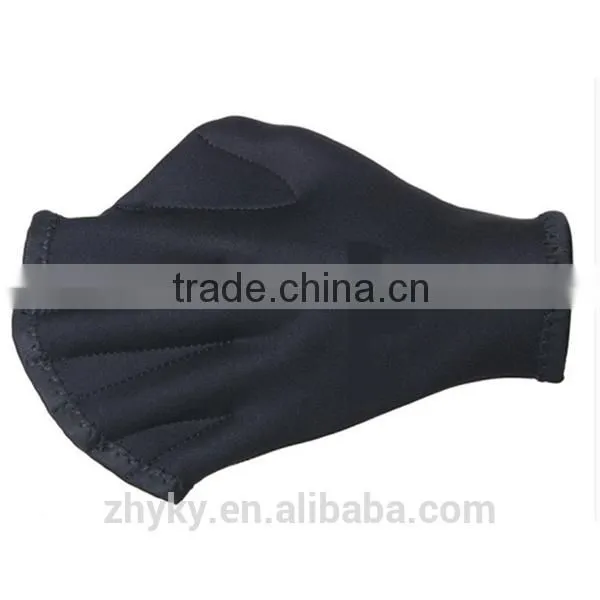 Hot Sell Diving Equipment Swimming Paddle Gloves Hand Webbed Aqua Fit Swim Training Gloves photo-3