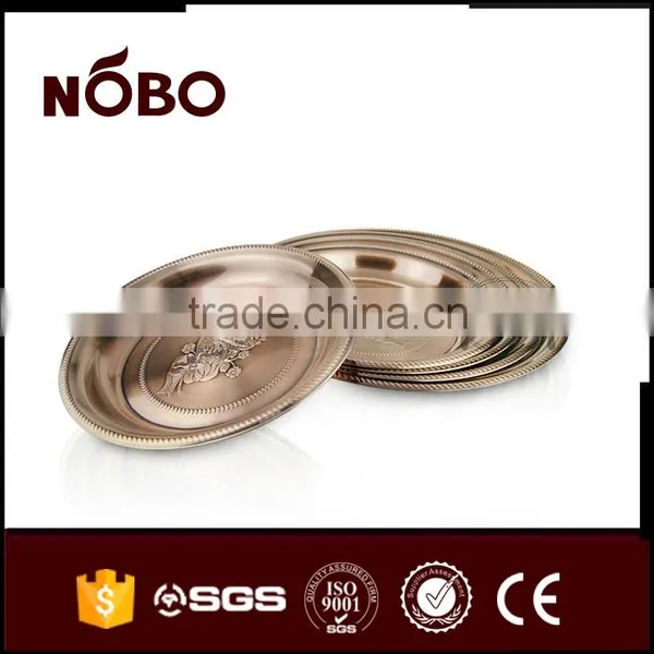 Copper Color Arabi Metal Serving Tray photo-6