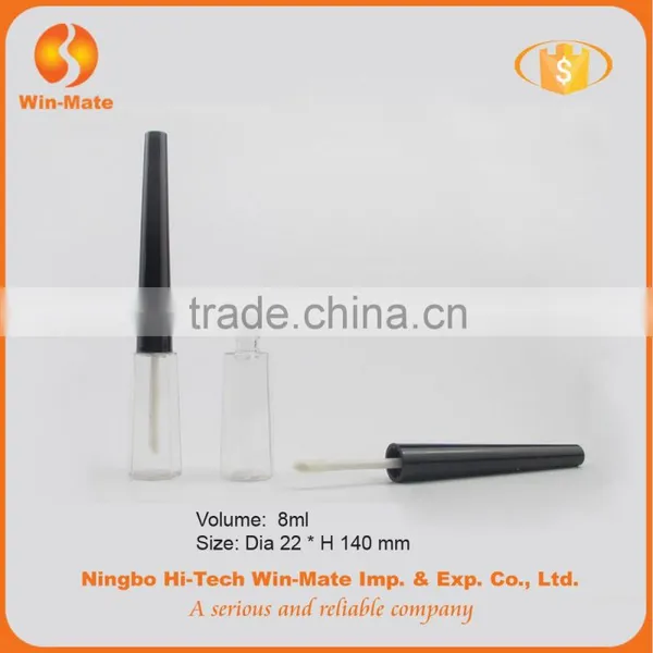 Long and Thin Conical Hot-selling Empty Lip Gloss Tube Containers With Brush photo-3