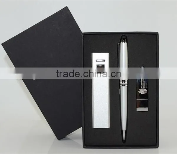 Customized Power Bank /Screen Touch Pen /USB Flash Drive Business Travel Gift Kit as Xmas Gift photo-3