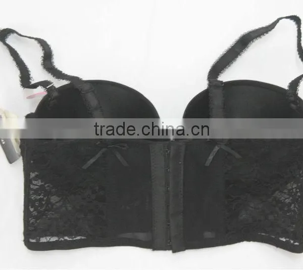 Women Hot Elegant Push Up Lace Strapless New Design of Bra photo-2