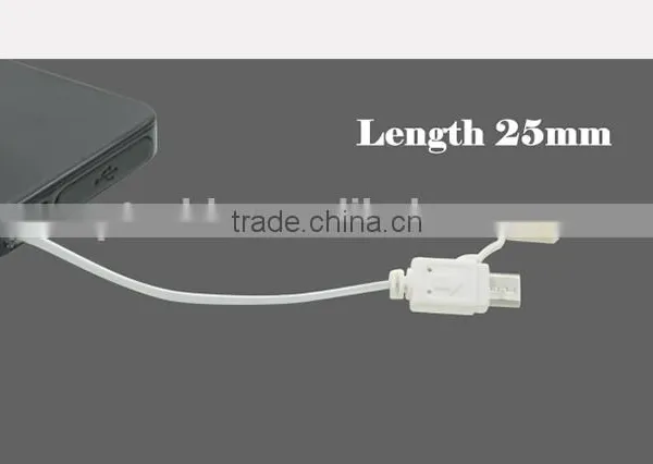 Retractable Cable Wireless Mini Power Bank With CE FCC ROHS photo-2